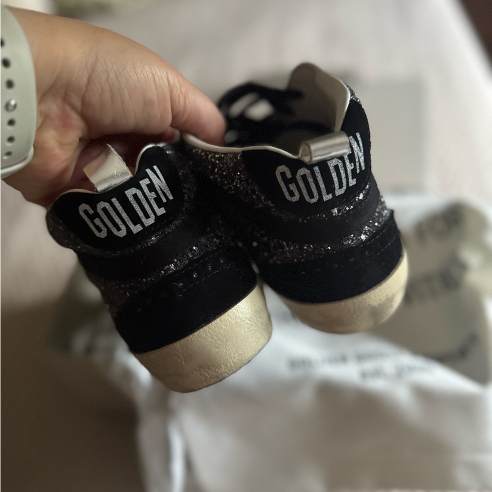 Golden Goose Black and silver Mid Star sneakers - Picture 11 of 15